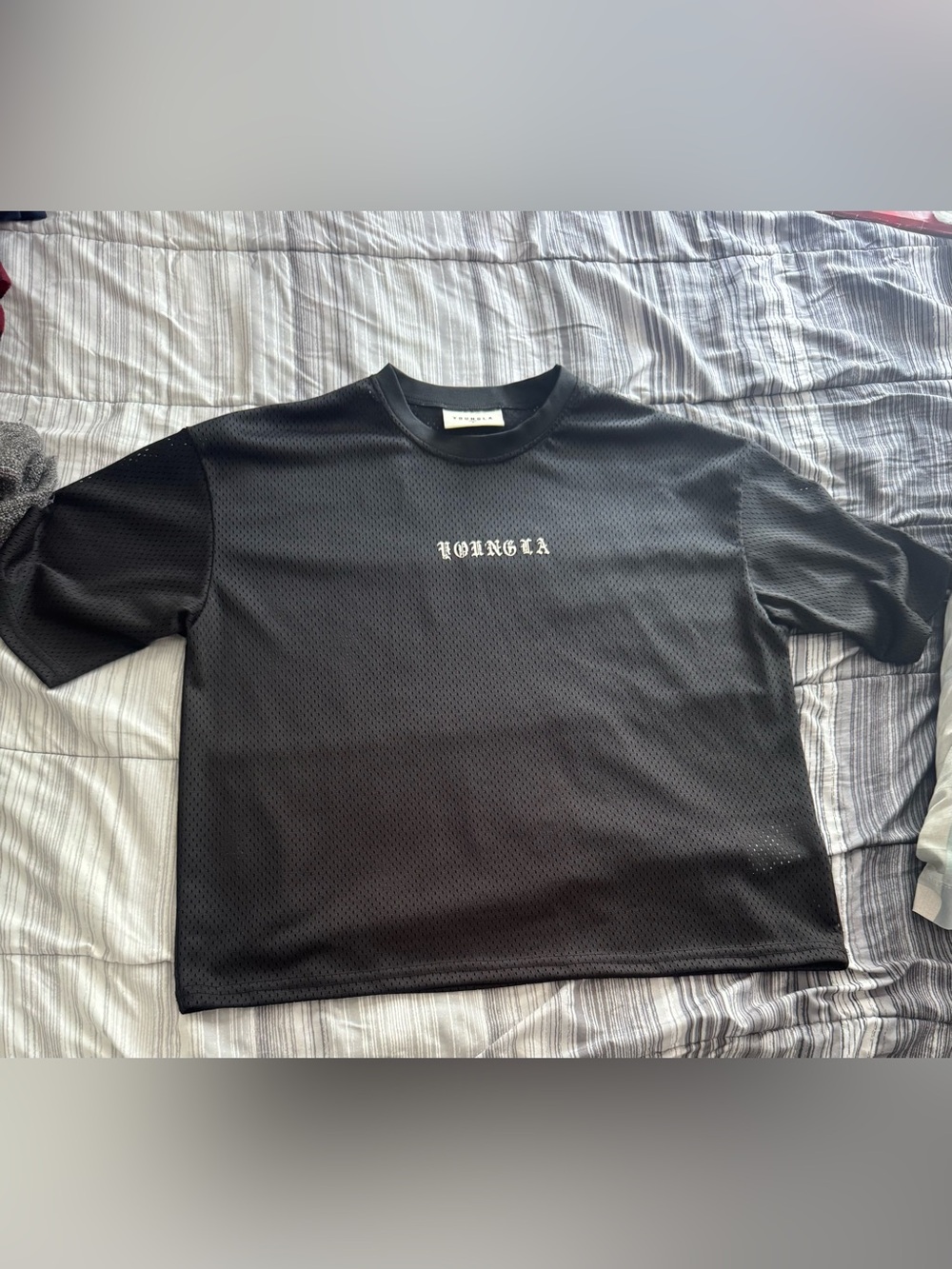 YoungLA Black Cyclone Jersey Mesh Tee (rare no longer on website) NEW w/out tags
